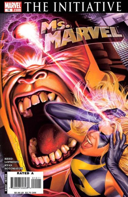 Ms. Marvel, Vol. 2 The Initiative - Ready, A.I.M., Fire!, Ready, A.I.M., Fire! |  Issue#15A | Year:2007 | Series: Captain Marvel | Pub: Marvel Comics | Greg Horn Regular