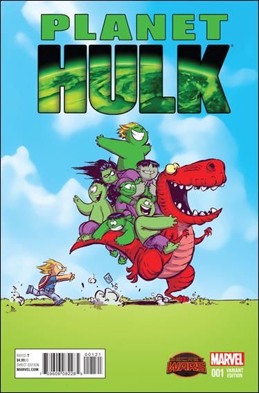 Planet Hulk  |  Issue#1B | Year:2015 | Series: Hulk | Pub: Marvel Comics | Skottie Young Baby Cover
