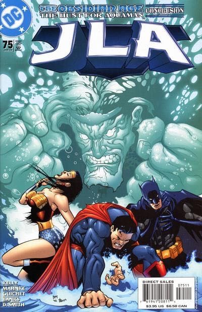 JLA The Obsidian Age, Tragic Kingdom |  Issue#75A | Year:2003 | Series: JLA | Pub: DC Comics | Direct Edition