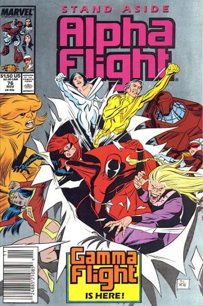 Alpha Flight, Vol. 1 Bad News |  Issue#76 | Year:1989 | Series: Alpha Flight | Pub: Marvel Comics |
