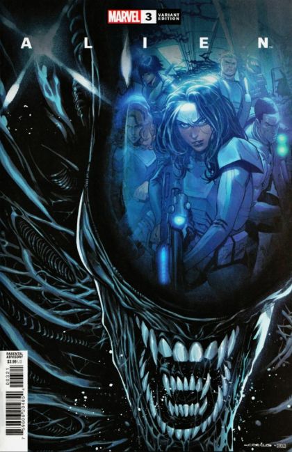 Alien, Vol. 2 (Marvel Comics) Icarus, Icarus |  Issue#3B | Year:2022 | Series:  | Pub: Marvel Comics | Iban Coello & Alejandro Sánchez Variant Cover