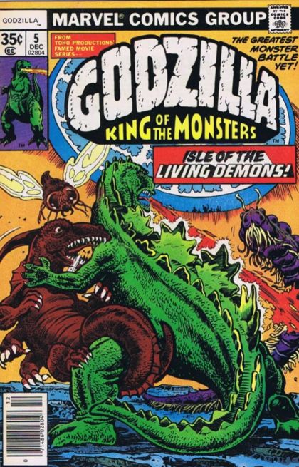 Godzilla (Marvel) The Isle Of Lost Monsters |  Issue#5 | Year:1977 | Series: Godzilla | Pub: Marvel Comics | Herb Trimpe Regular