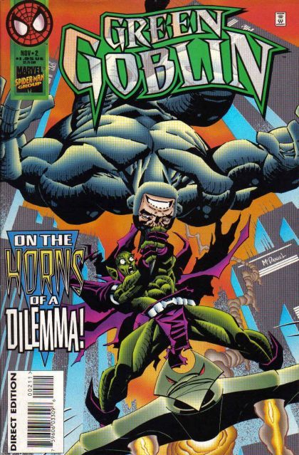 Green Goblin Rampaging' With The Rhino |  Issue#2A | Year:1995 | Series: Spider-Man | Pub: Marvel Comics | Direct Edition