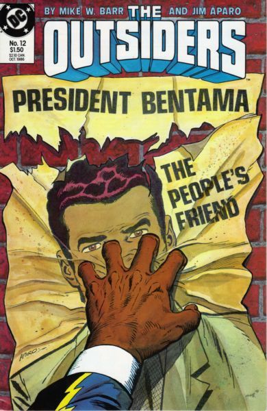 Outsiders, Vol. 1 Nothin' Left To Lose!; Who's Black And White And Blonde All Over? |  Issue#12 | Year:1986 | Series: Outsiders | Pub: DC Comics |