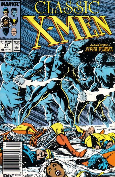 X-Men Classic Shoot-Out At the Stampede! / Backlash |  Issue#27B | Year:1988 | Series: X-Men | Pub: Marvel Comics | Newsstand Edition