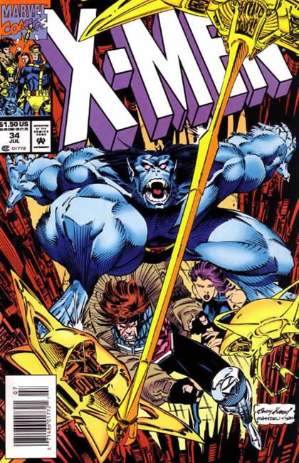 X-Men, Vol. 1 Life and Consequences |  Issue#34B | Year:1994 | Series: X-Men | Pub: Marvel Comics | Newsstand Edition