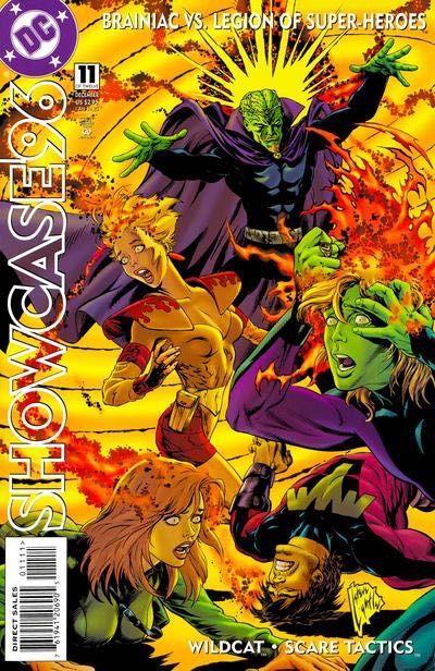 Showcase '96 Brain in Vain / On the Road / The Scarred Path to Justice |  Issue#11 | Year:1996 | Series: Showcase | Pub: DC Comics | Direct Edition