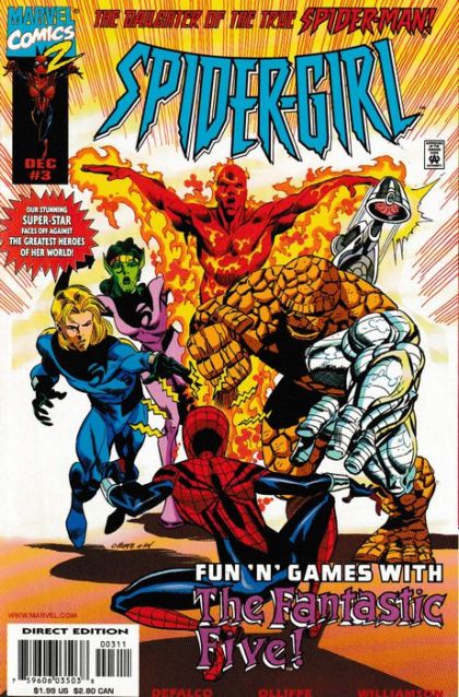 Spider-Girl, Vol. 1 Fun 'N' Games With The Fantastic Five! |  Issue#3A | Year:1998 | Series:  | Pub: Marvel Comics |