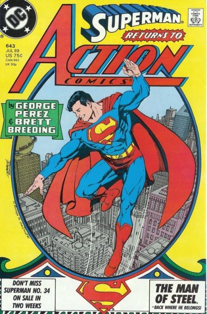 Action Comics, Vol. 1 Superman on Earth |  Issue#643A | Year:1989 | Series:  | Pub: DC Comics | Direct Edition