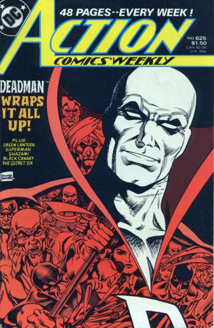 Action Comics, Vol. 1 The Law / Shazam / For Whom the Toll Builds / Out of the Frying Pan... / Deadman, Part 7: Tickle, Tickle / Knock 'em Dead, Part 2 |  Issue
