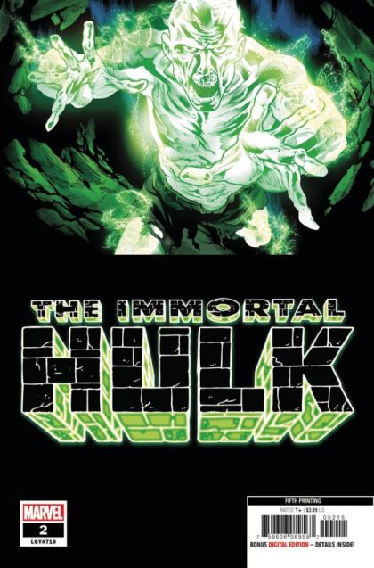 The Immortal Hulk The Walking Ghost |  Issue#2G | Year:2019 | Series: Hulk | Pub: Marvel Comics | 5th Printing Joe Bennett