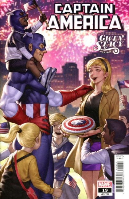 Captain America, Vol. 9  |  Issue#19B | Year:2020 | Series: Captain America | Pub: Marvel Comics | Variant Junggeun Yoon Gwen Stacy Cover