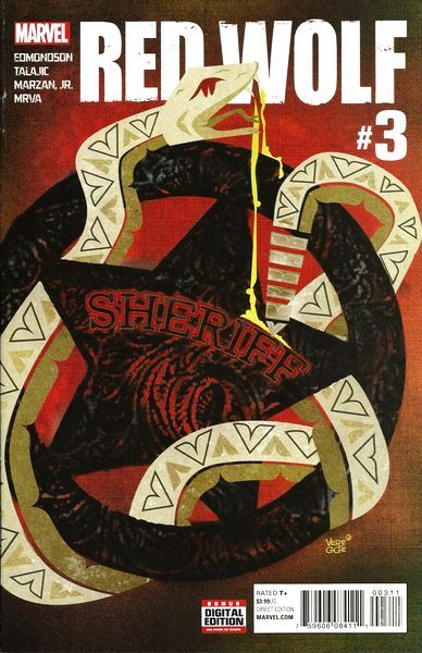 Red Wolf, Vol. 2  |  Issue#3A | Year:2016 | Series:  | Pub: Marvel Comics | Regular Jeffrey Veregge Cover