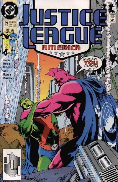 Justice League / International / America Blow Up |  Issue#39A | Year:1990 | Series: Justice League | Pub: DC Comics | Direct Edition