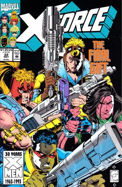 X-Force, Vol. 1 Ordnance Weighed In Blood |  Issue#22A | Year:1993 | Series: X-Force | Pub: Marvel Comics | Direct Edition