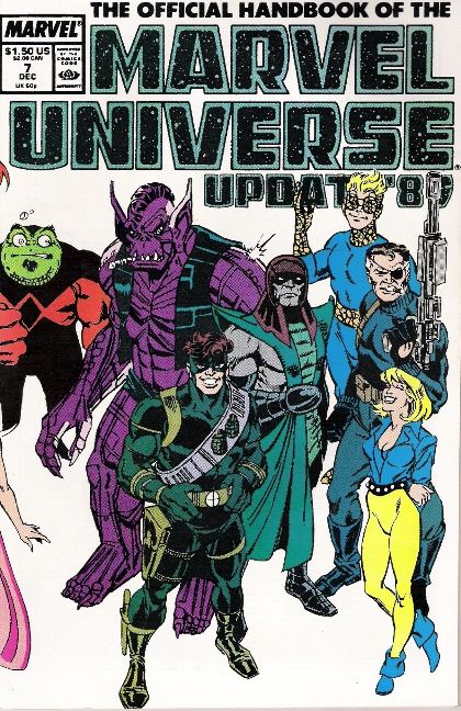 The Official Handbook of the Marvel Universe: Update '89 Set to Tyrak |  Issue#7A | Year:1989 | Series: Official Handbook of the Marvel Universe | Pub: Marvel Comics | Direct Edition