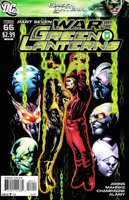 Green Lantern, Vol. 4 War of the Green Lanterns - Part Seven |  Issue#66A | Year:2011 | Series: Green Lantern | Pub: DC Comics | Miguel Sepulveda Regular