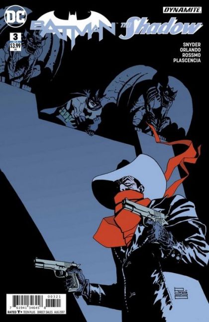 Batman / The Shadow Batman / The Shadow, Part 3 |  Issue#3B | Year:2017 | Series:  | Pub: DC Comics and Dynamite Entertainment | Eduardo Risso Retailer Incentive Cover
