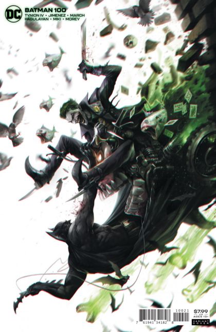 Batman, Vol. 3 The Joker War, Intervention / Dead Ringer |  Issue#100B | Year:2020 | Series: Batman | Pub: DC Comics | Francesco Mattina Variant