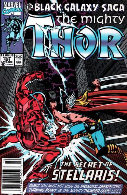 Thor, Vol. 1 The Black Galaxy Saga, Part 3: And If Men Are Gods; When Winter Comes, It Kills |  Issue#421B | Year:1990 | Series: Thor | Pub: Marvel Comics | Newsstand Edition
