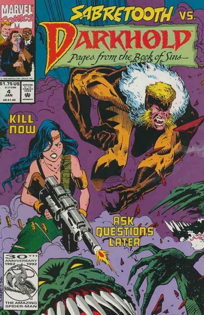 Darkhold Cry n' Garai |  Issue#4A | Year:1992 | Series:  | Pub: Marvel Comics | Direct Edition