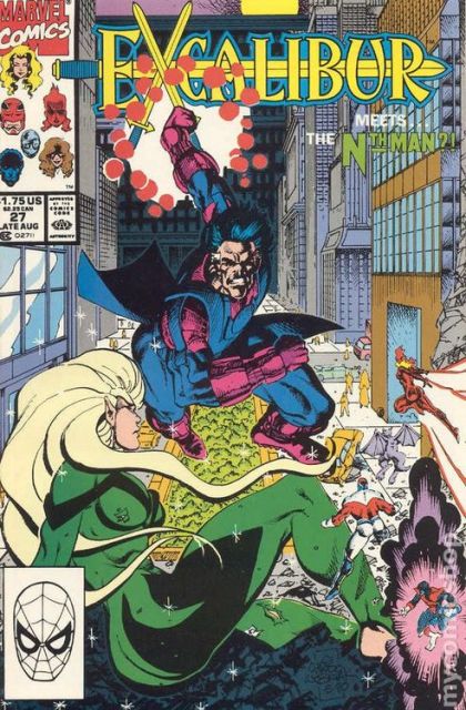 Excalibur, Vol. 1 Reel People |  Issue#27A | Year:1990 | Series: Excalibur | Pub: Marvel Comics | Direct Edition