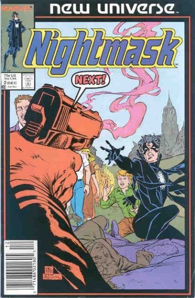 Nightmask "Hide And Seek!" |  Issue#2B | Year:1986 | Series: New Universe | Pub: Marvel Comics | Newsstand Edition