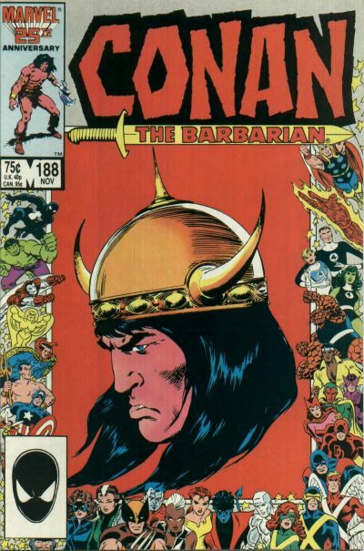 Conan the Barbarian, Vol. 1 The Killing Season |  Issue#188A | Year:1986 | Series: Conan | Pub: Marvel Comics | Direct Edition