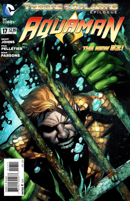 Aquaman, Vol. 7 Throne of Atlantis - Epilogue |  Issue#17A | Year:2013 | Series: Aquaman | Pub: DC Comics | Paul Pelletier Regular Cover