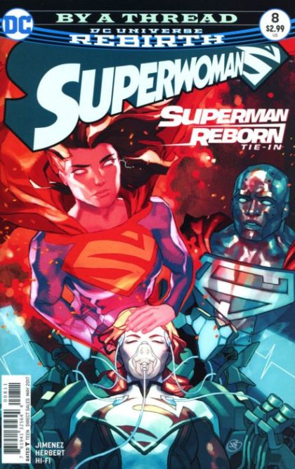 Superwoman, Vol. 1 Superman Reborn, By a Thread |  Issue#8A | Year:2017 | Series:  | Pub: DC Comics | Regular Yasmine Putri Cover