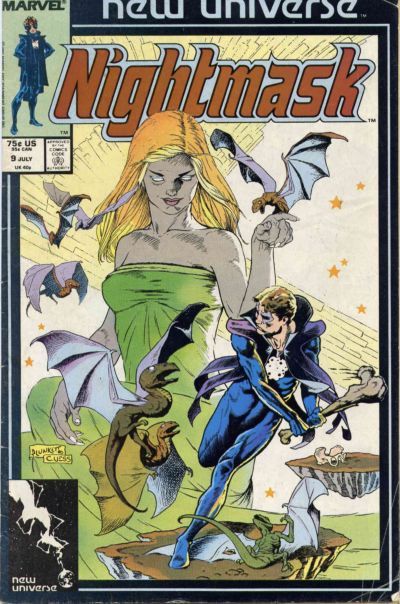 Nightmask "(Tell Me) Who Do You Love?" |  Issue#9A | Year:1987 | Series: New Universe | Pub: Marvel Comics | Direct Edition