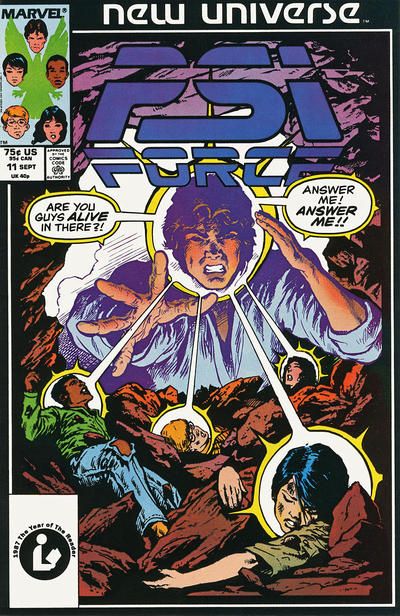Psi Force "A New Life" |  Issue#11A | Year:1987 | Series: New Universe | Pub: Marvel Comics | Direct Edition