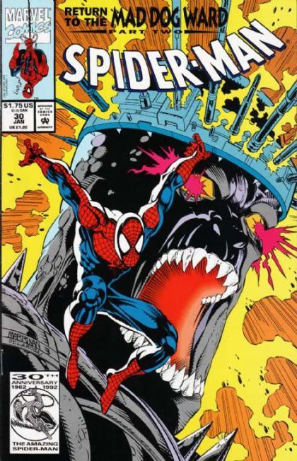 Spider-Man, Vol. 1 Return To The Mad Dog Ward, Part 2: Brainstorm! |  Issue#30A | Year:1992 | Series: Spider-Man | Pub: Marvel Comics |