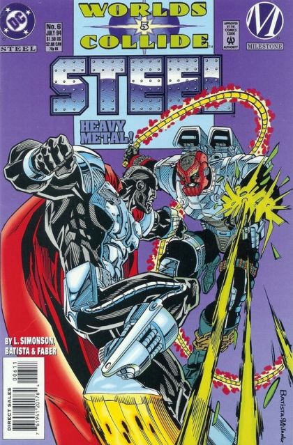 Steel World's Collide - World's Collide, Collision Course |  Issue#6A | Year:1994 | Series:  | Pub: DC Comics | Direct Edition