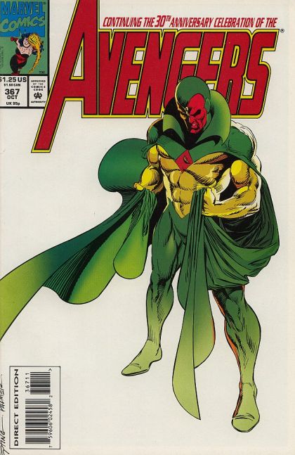 The Avengers, Vol. 1 Voyeuristic Visions |  Issue#367A | Year:1993 | Series: Avengers | Pub: Marvel Comics | Direct Edition