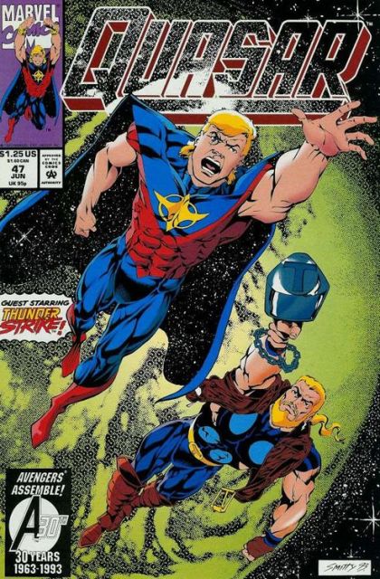 Quasar Quantum Quest |  Issue#47 | Year:1993 | Series: Quasar | Pub: Marvel Comics |