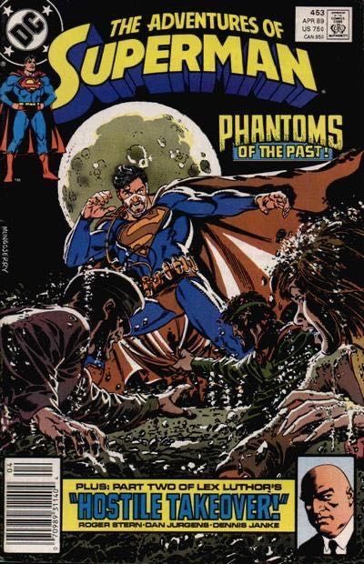 The Adventures of Superman Exile, Apparitions |  Issue#453B | Year:1989 | Series: Superman | Pub: DC Comics | Newsstand Edition