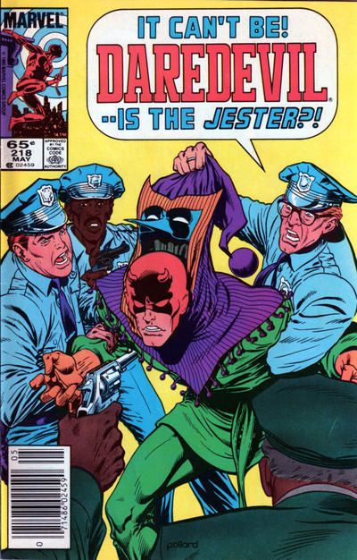 Daredevil, Vol. 1 All My Laurels You Have Riven Away... |  Issue#218B | Year:1985 | Series: Daredevil | Pub: Marvel Comics | Newsstand Edition
