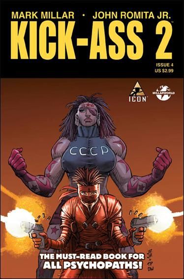 Kick-Ass, Vol. 2  |  Issue#4 | Year:2011 | Series: Kick-Ass | Pub: Marvel Comics | John Romita Jr. Regular Cover