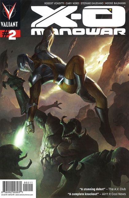 X-O Manowar, Vol. 3 By the Sword, Part 2: Escaping Eden |  Issue#2A | Year:2012 | Series: X-O Manowar | Pub: Valiant Entertainment | Jelena Kevic-Djurdjević Regular