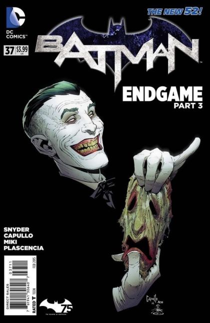 Batman, Vol. 2 Endgame, Part Three / The First Laugh |  Issue#37A | Year:2014 | Series: Batman | Pub: DC Comics | Greg Capullo Regular Cover