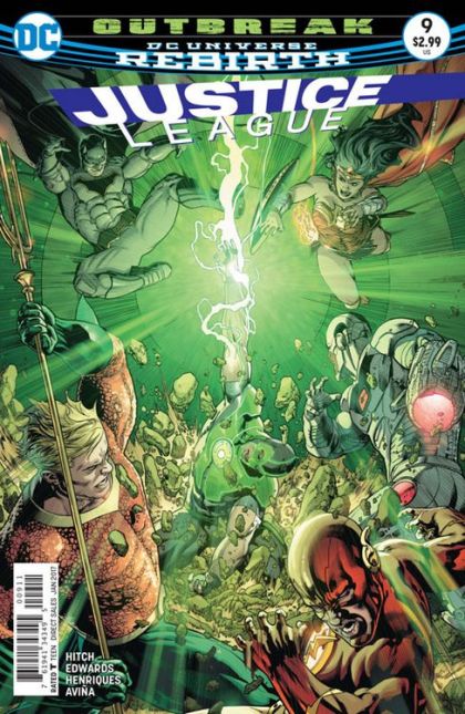 Justice League, Vol. 2 Outbreak, Part Two |  Issue#9A | Year:2016 | Series: Justice League | Pub: DC Comics | Regular Fernando Pasarin & Matt Ryan Cover