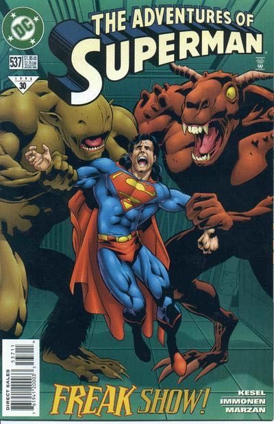 The Adventures of Superman Creatures on the Loose |  Issue#537A | Year:1996 | Series: Superman | Pub: DC Comics | Direct Edition