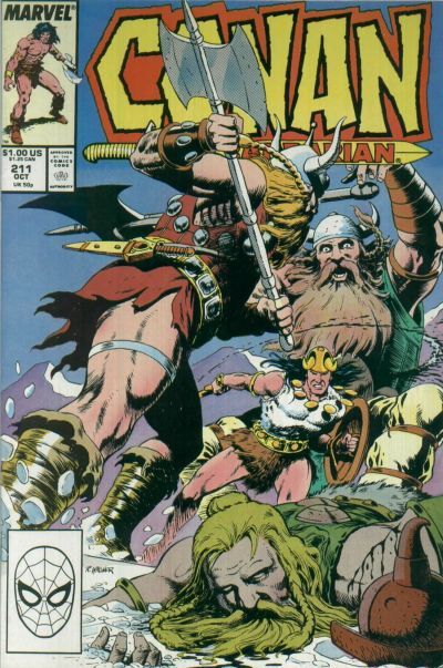 Conan the Barbarian, Vol. 1 Narrow House |  Issue#211A | Year:1988 | Series: Conan | Pub: Marvel Comics |