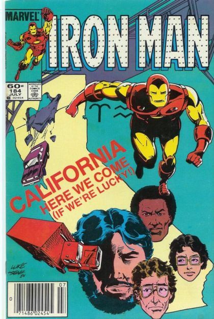 Iron Man, Vol. 1 On The Road... |  Issue#184B | Year:1984 | Series: Iron Man | Pub: Marvel Comics | Newsstand Edition
