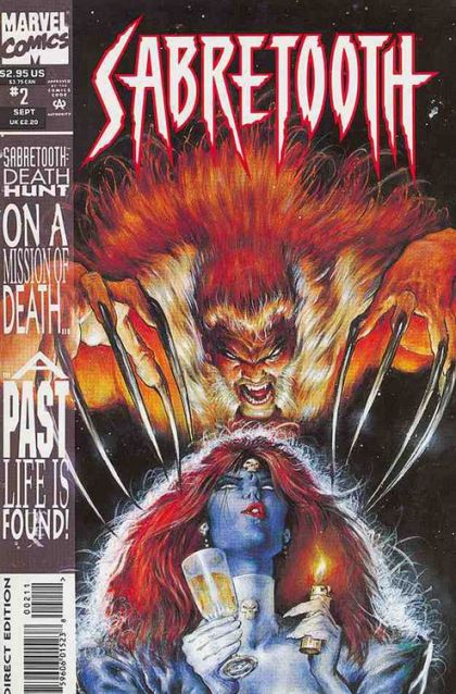 Sabretooth, Vol. 1 A Kiss Before Dying |  Issue#2A | Year:1993 | Series: Sabretooth | Pub: Marvel Comics | Direct Edition
