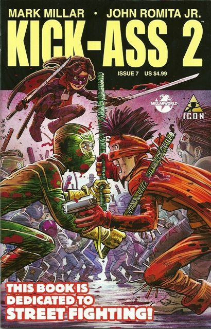 Kick-Ass, Vol. 2  |  Issue#7A | Year:2012 | Series: Kick-Ass | Pub: Marvel Comics | John Romita Jr. Regular Cover