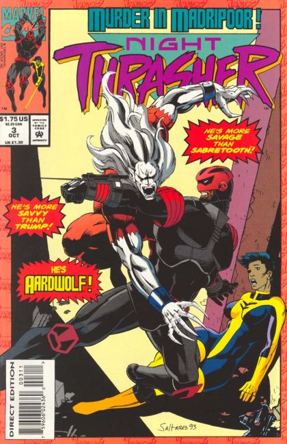 Night Thrasher, Vol. 1 Madipoor Knights |  Issue#3A | Year:1993 | Series:  | Pub: Marvel Comics | Direct Edition