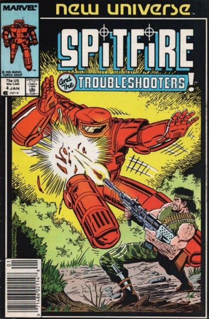 Spitfire and the Troubleshooters "Revelation" |  Issue#4B | Year:1987 | Series: New Universe | Pub: Marvel Comics | Newsstand Edition