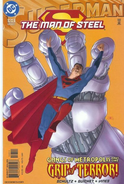 Superman: The Man of Steel Gangs of Metropolis, Everyone Wants the Aegis |  Issue#123A | Year:2002 | Series: Superman | Pub: DC Comics | Direct Edition